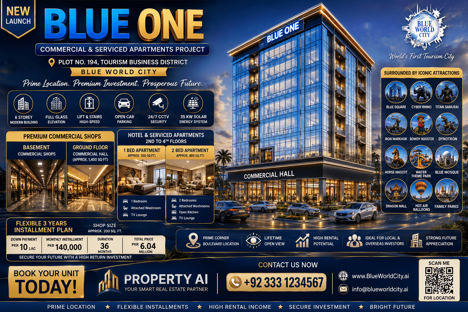 Gound Floor Double Height Shops
