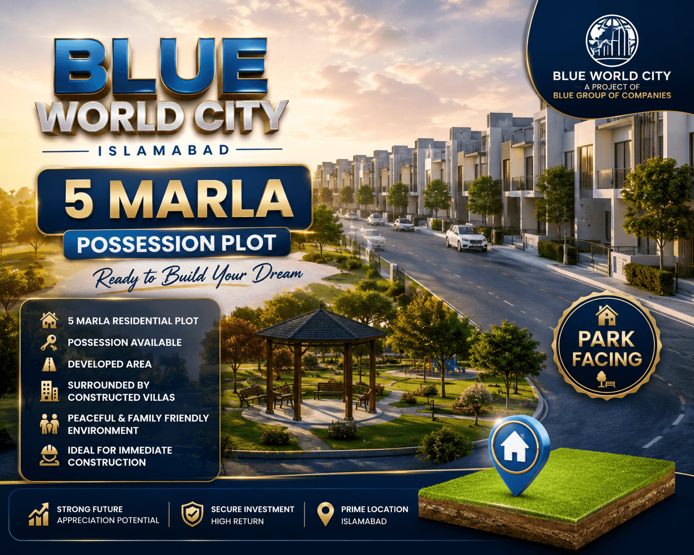 5 Marla Possessionable Plot Oppsite Serene Villas 5 Marla Possessionable Plot Oppsite Serene Villas