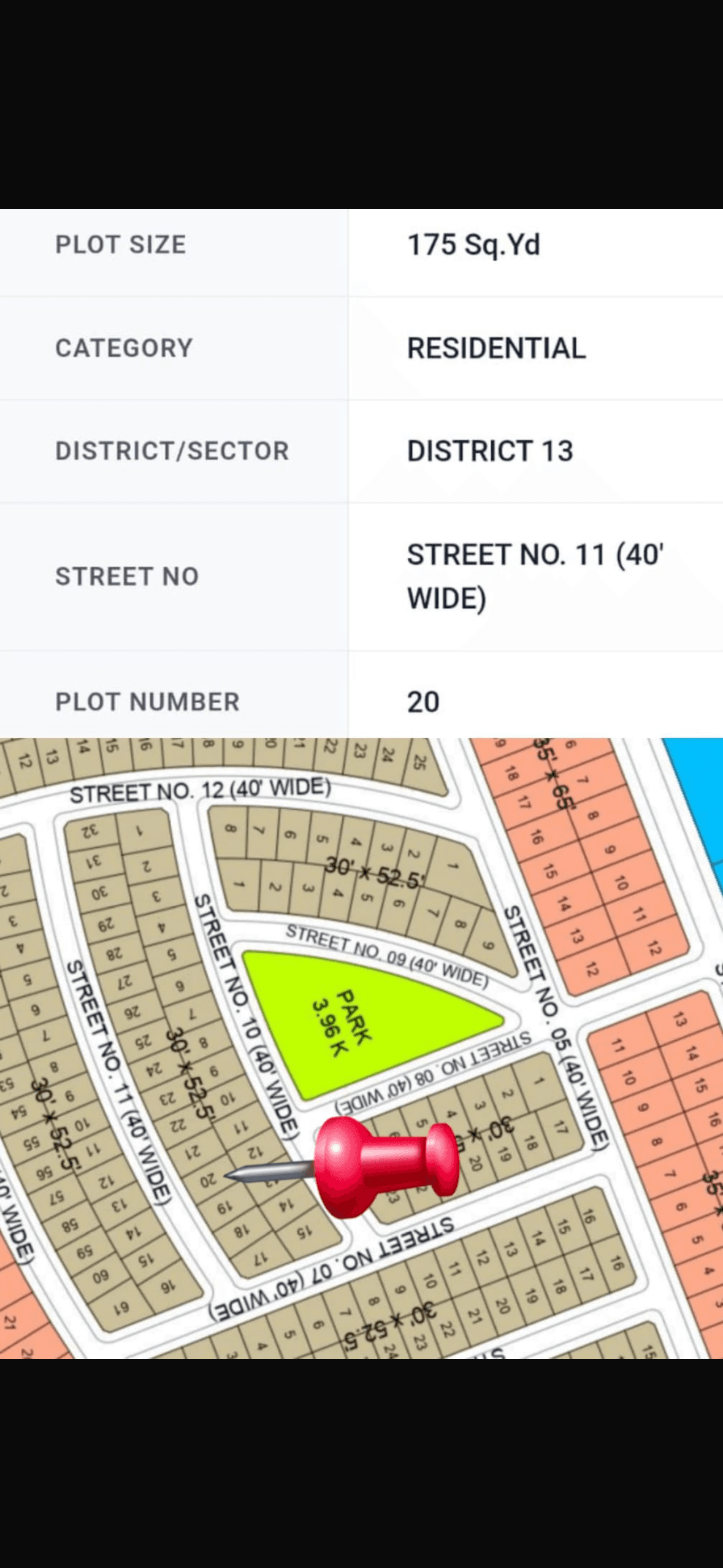 7 Marla plot in overseas district 13 7 Marla plot in overseas district 13